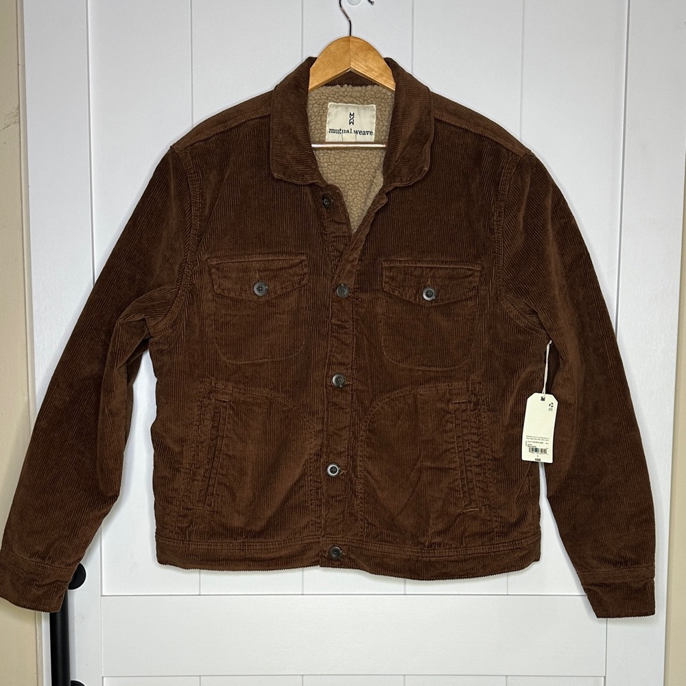 Mutual Weave Brown Corduroy Jacket Size Large